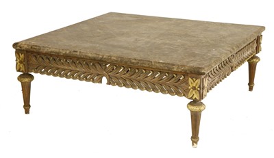 Lot 574 - A giltwood coffee table