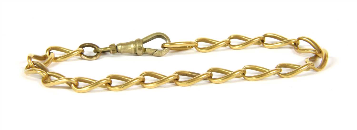 Lot 1 - An 18ct gold curb chain bracelet