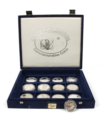 Lot 112 - Coins, World, a cased 'Space Exploration Commemorative Coins'