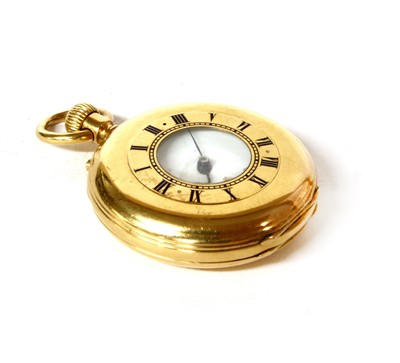 Lot 41 - A Dent of London 18 carat gold half hunter pocket watch