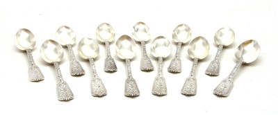 Lot 69 - A set of twelve Austrian silver spoons