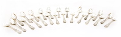 Lot 53 - A set of twelve French silver oyster forks
