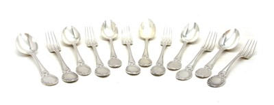 Lot 58 - A group of six French silver forks