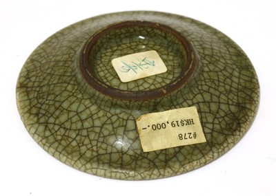 Lot 53 - A Chinese ge-type saucer