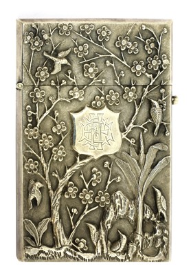 Lot 130 - A Chinese silver card case
