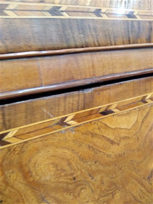 Lot 346 - A Continental fruitwood and parquetry commode chest