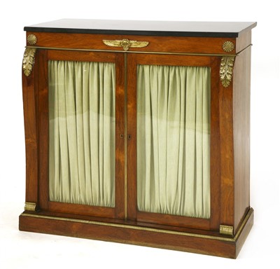 Lot 403 - A Regency rosewood side cabinet