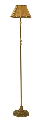 Lot 218 - A French brass adjustable standard lamp