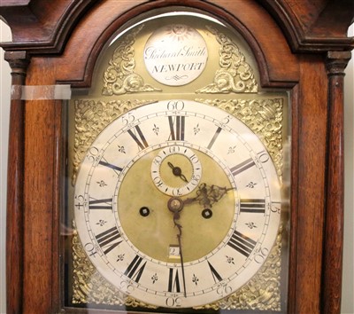 Lot 317 - A 19th century 8 day oak longcase clock