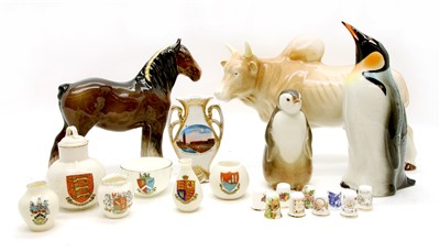 Lot 233 - A quantity of ceramic animal figures