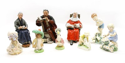 Lot 212 - A collection of porcelain figures