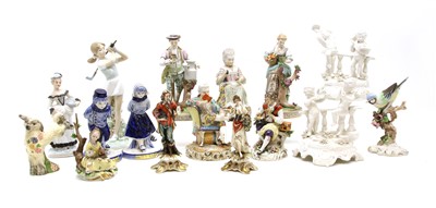 Lot 239 - A collection of ceramics figures