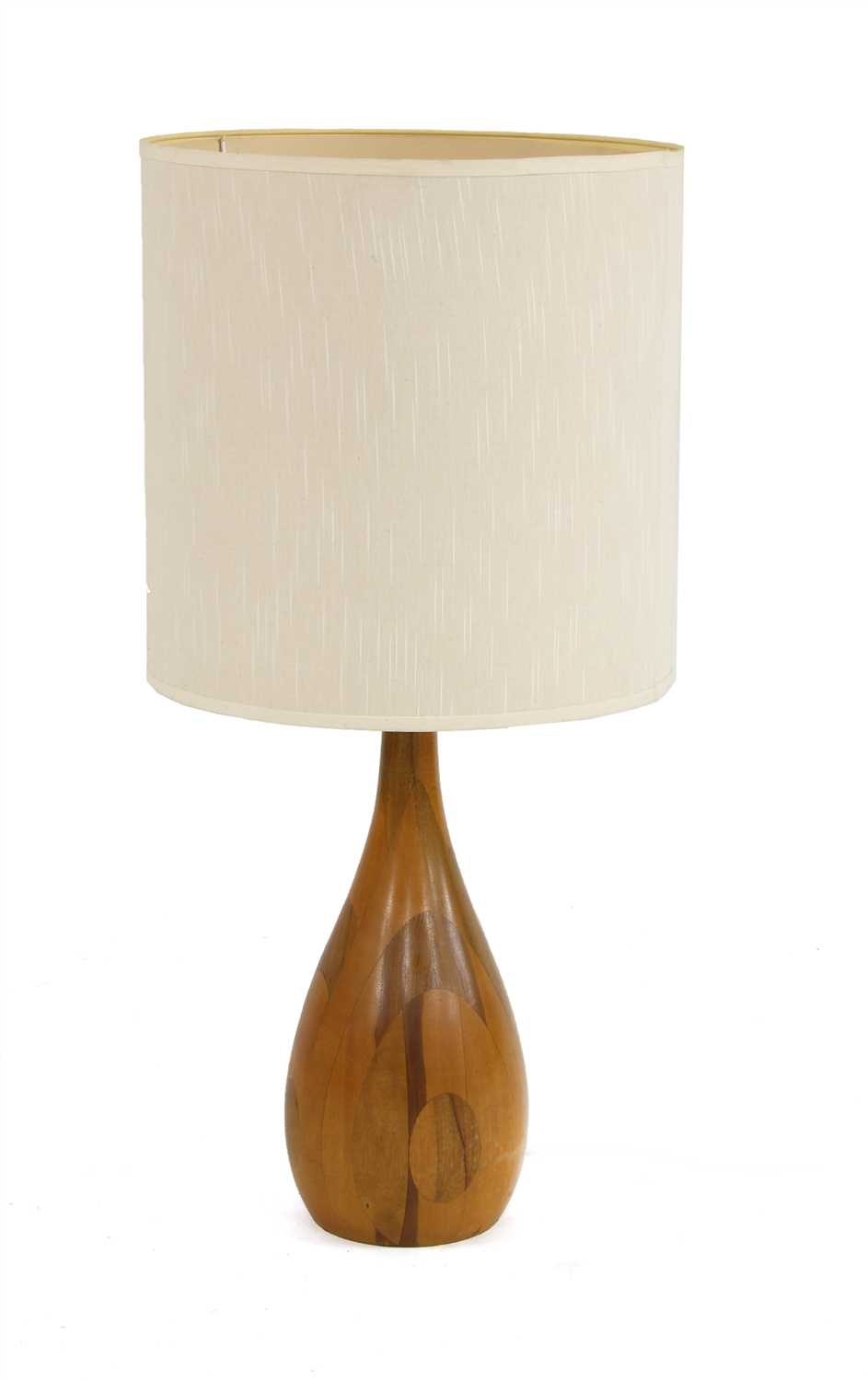 Lot 199 - A mahogany and exotic timber table lamp