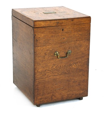Lot 349 - A George III oak wine box