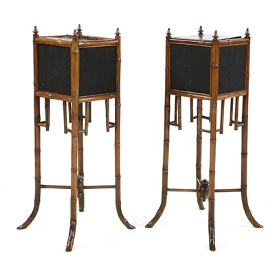 Lot 356 - A pair of bamboo planters