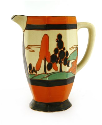 Lot 128 - A Clarice Cliff 'Orange Trees and House' Athens jug