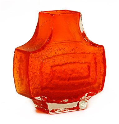 Lot 552 - A Whitefriars' orange glass 'TV' vase