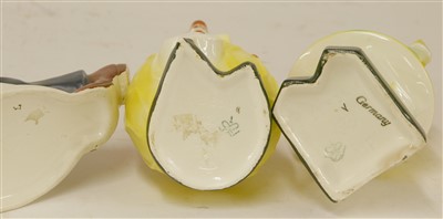 Lot 228 - Three Goebel figural decanters