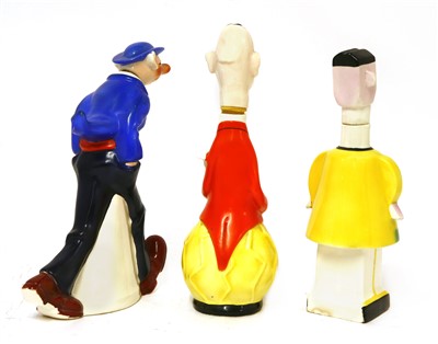 Lot 228 - Three Goebel figural decanters