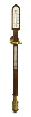 Lot 141 - A rosewood ship's barometer