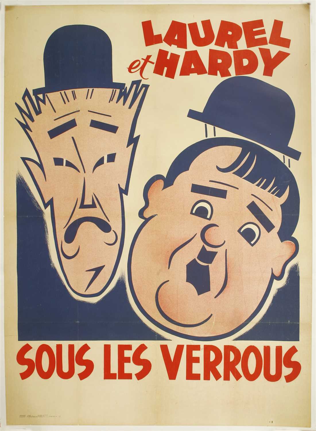 Lot 196 - A French Laurel and Hardy poster