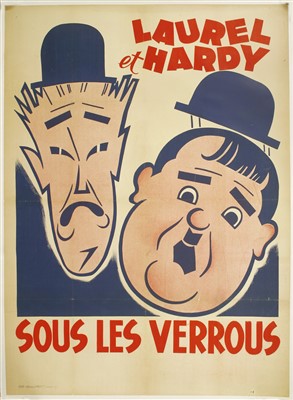Lot 196 - A French Laurel and Hardy poster