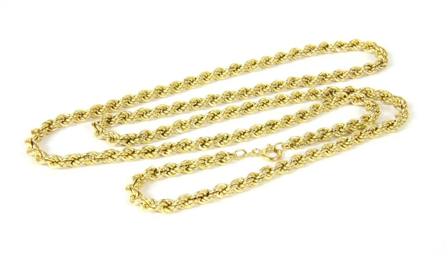 Lot 56 - A 9ct gold rope twist chain