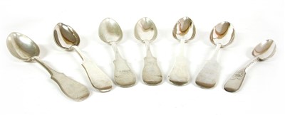 Lot 50A - A set of three late 19th/early 20th century Russian silver table spoons