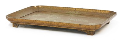 Lot 518 - A Japanese lacquered tray