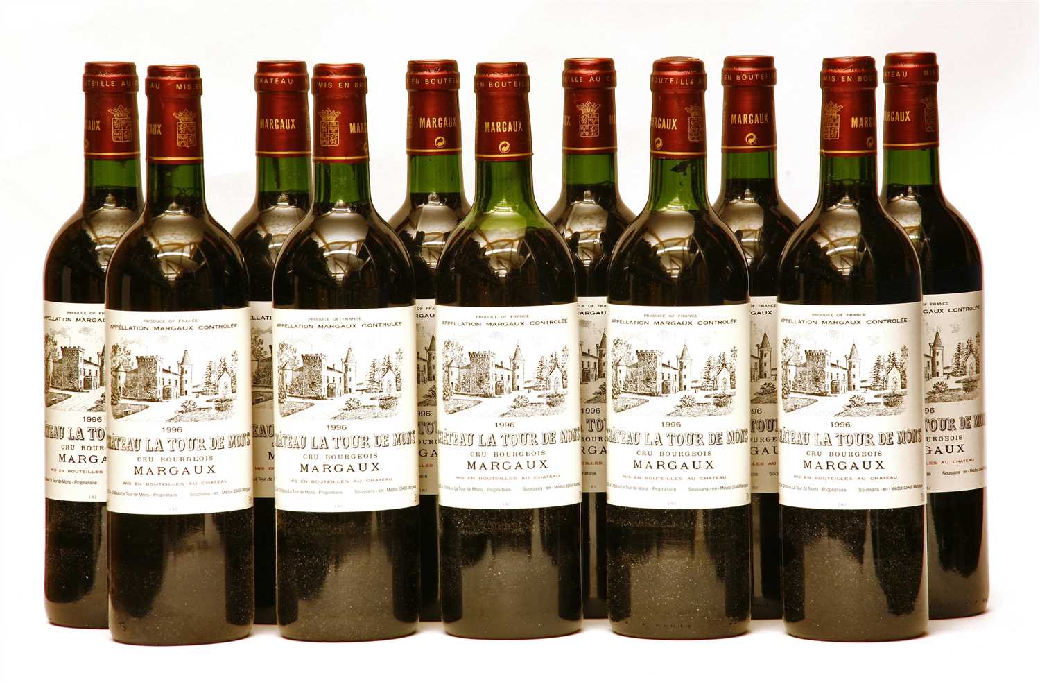 Lot 144 - Château La Tour de Mons, Margaux, Cru Bourgeois Supérieur, 1996, 11 bottles (owc)