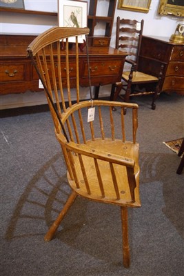 Lot 348 - A Windsor armchair
