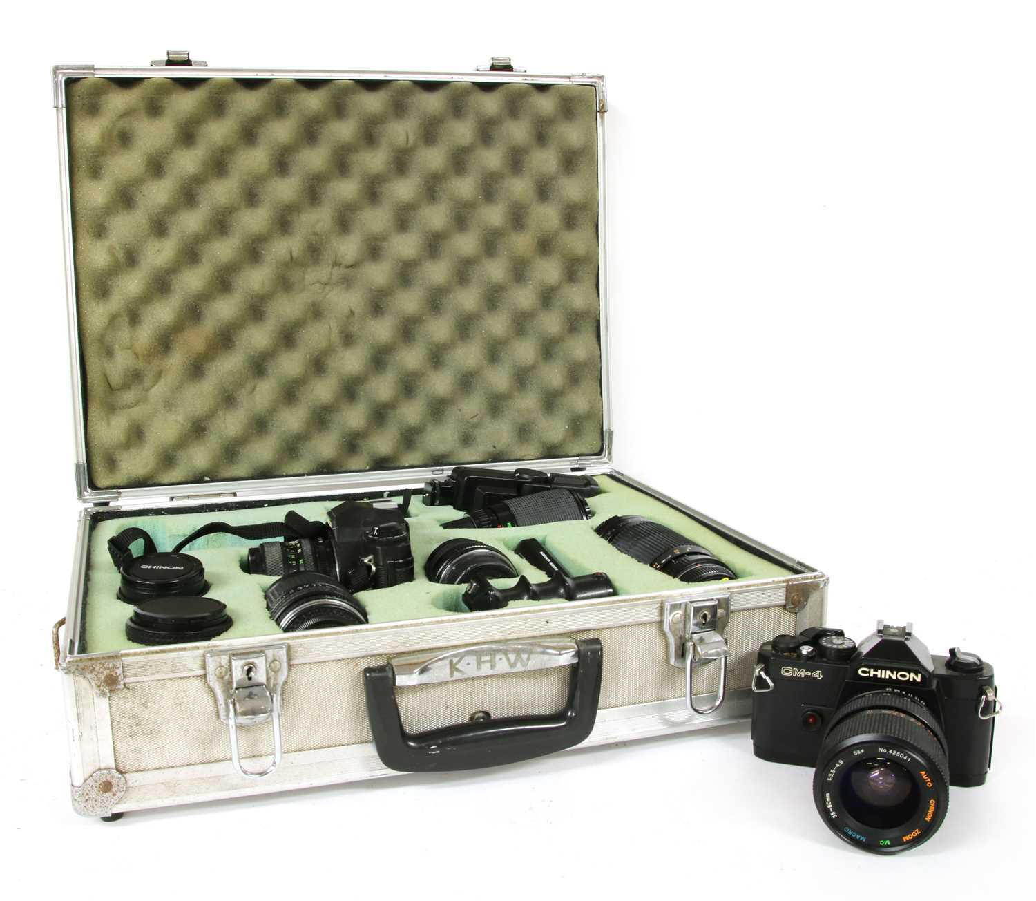 Lot 216 - A collection of cameras and lenses
