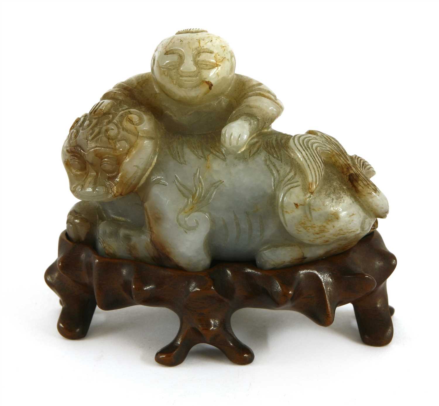 Lot 174 - A Chinese jade carving