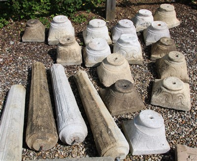 Lot 405A - Eight marble columns
