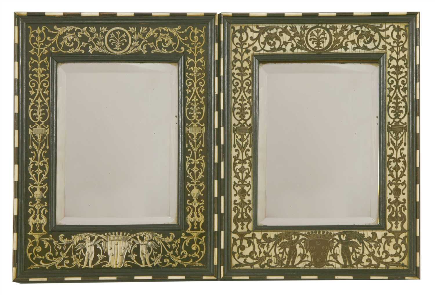Lot 208 - A pair of contra-partie mirrors
