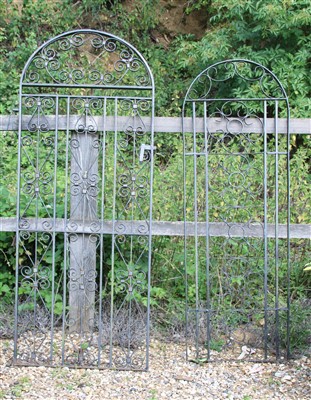 Lot 285 - Two wrought iron garden gates