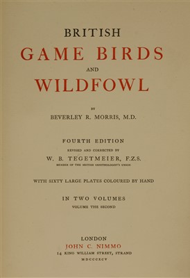 Lot 239 - Morris, Beverley R: 1- British Game Birds and Wildfowl.