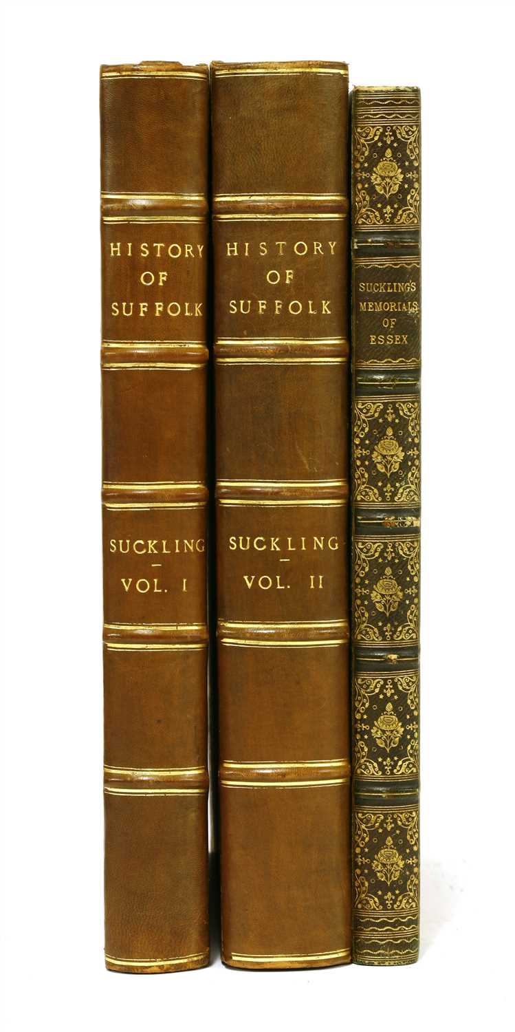 Lot 51 - Suckling, Alfred: 1- The History and Antiquities of the County of Suffolk