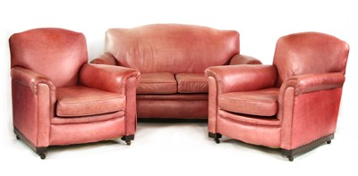 Lot 624 - A 1930's three piece sofa suite