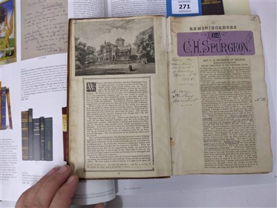 Lot 271 - SPURGEON (CHARLES HADDON): Scrap book in two sections