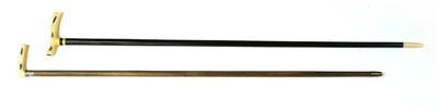 Lot 230 - An ivory and hardwood walking stick