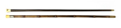 Lot 229 - An ivory and hardwood walking stick