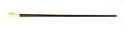 Lot 396 - A Japanese ivory and hardwood walking stick