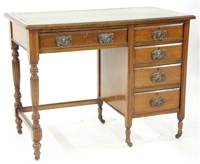 Lot 645 - An Arts & Crafts mahogany desk