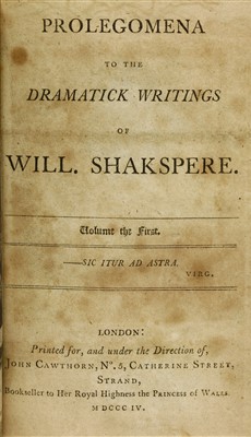 Lot 88 - Shakespeare: the dramatick writings