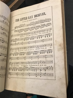 Lot 163 - Music, etc.: Music books, early newspapers, etc