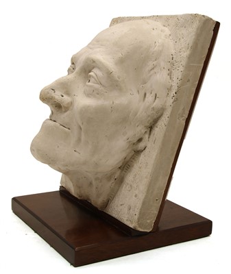 Lot 257 - A plaster death mask of voltaire