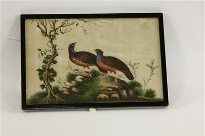 Lot 307 - A collection of five Chinese pith paper paintings