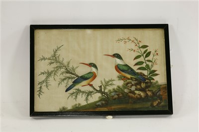 Lot 307 - A collection of five Chinese pith paper paintings