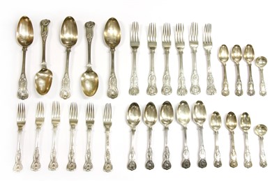 Lot 72 - Silver Kings Pattern cutlery